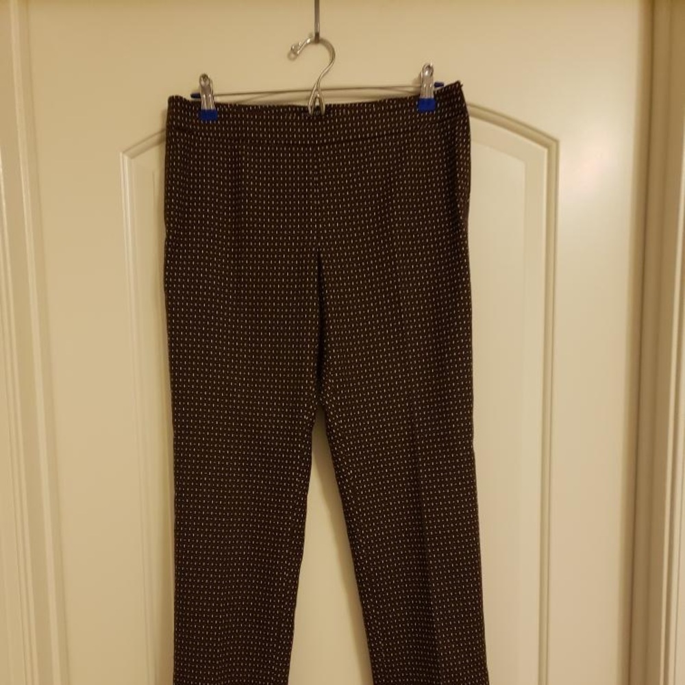 Etcetera brown polka dot pants